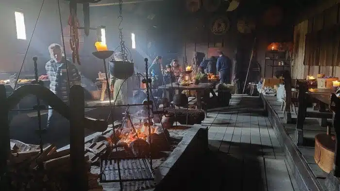 Bilde fra vikingmuseet i Ribe i Danmark.